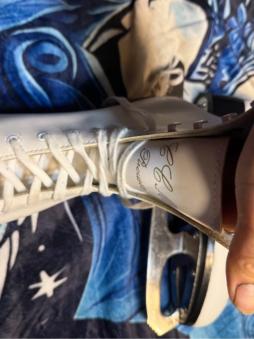 White Men's Ice Skates - Classic Figure Skate